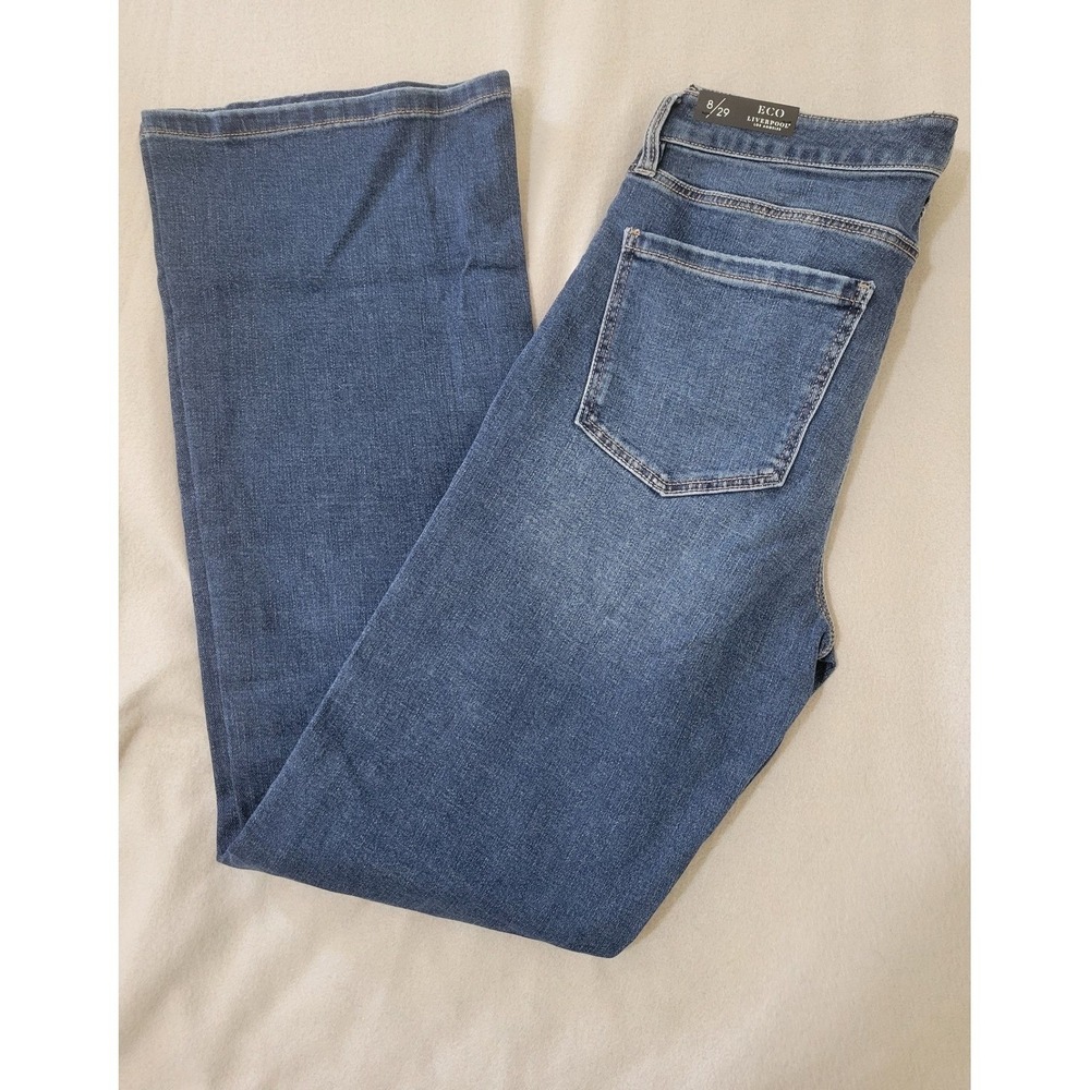 Liverpool Los Angeles Eco Lucy Bootcut Jeans Yuba Blue Wash Flare Size 8/29 - Picture 11 of 11